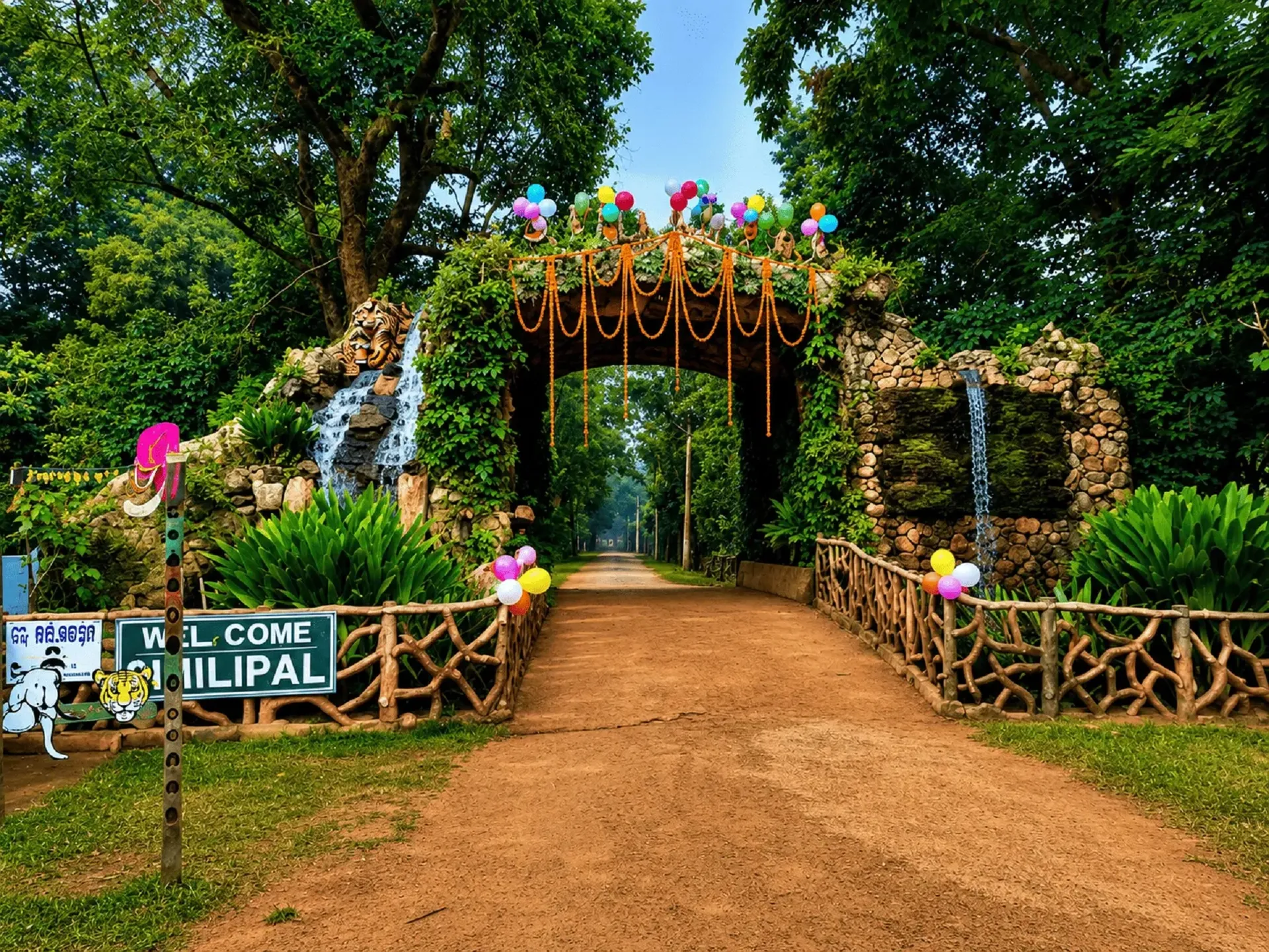 Similipal forest entrance gate